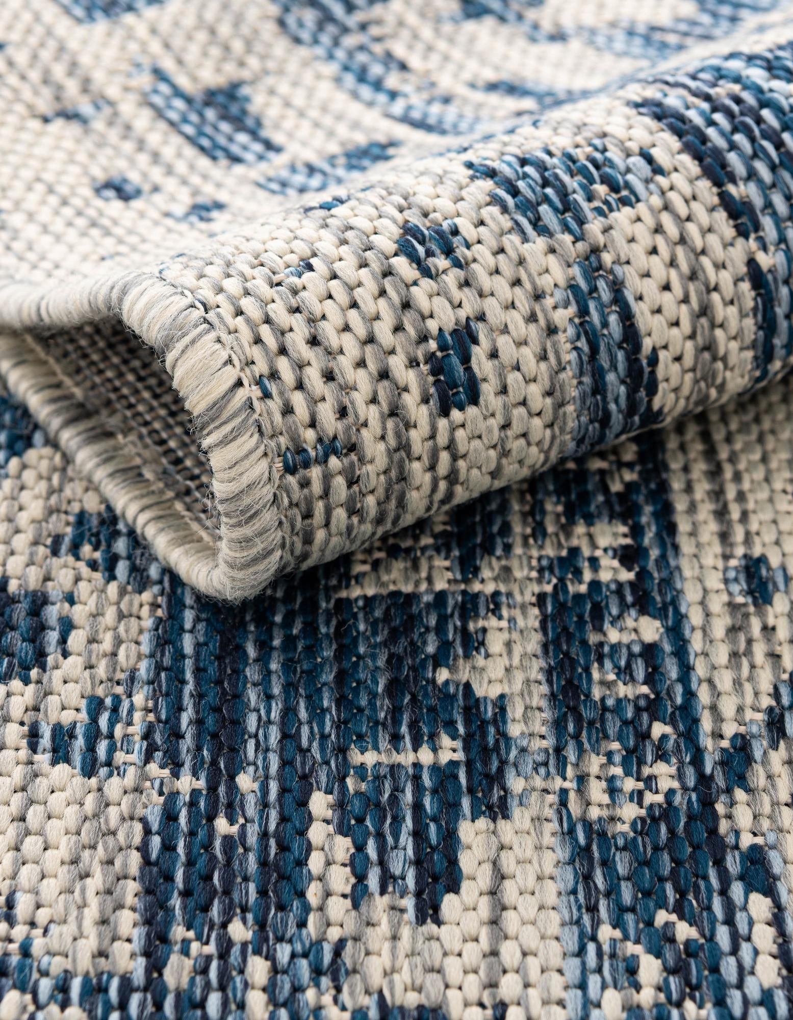 Patio Heritage Collection Area Rug -  Lafayette (Blue)