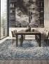 Patio Heritage Collection Area Rug -  Lafayette (Blue)