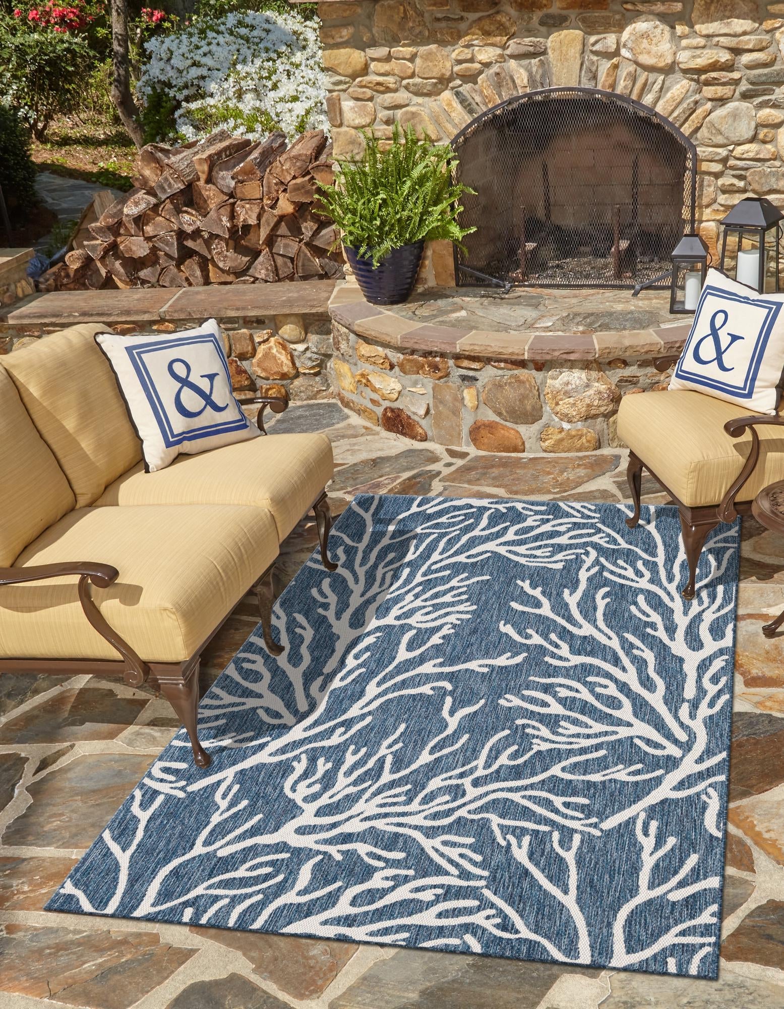 Seaside Haven Rugs Collection Area Rug -  Pebblestone