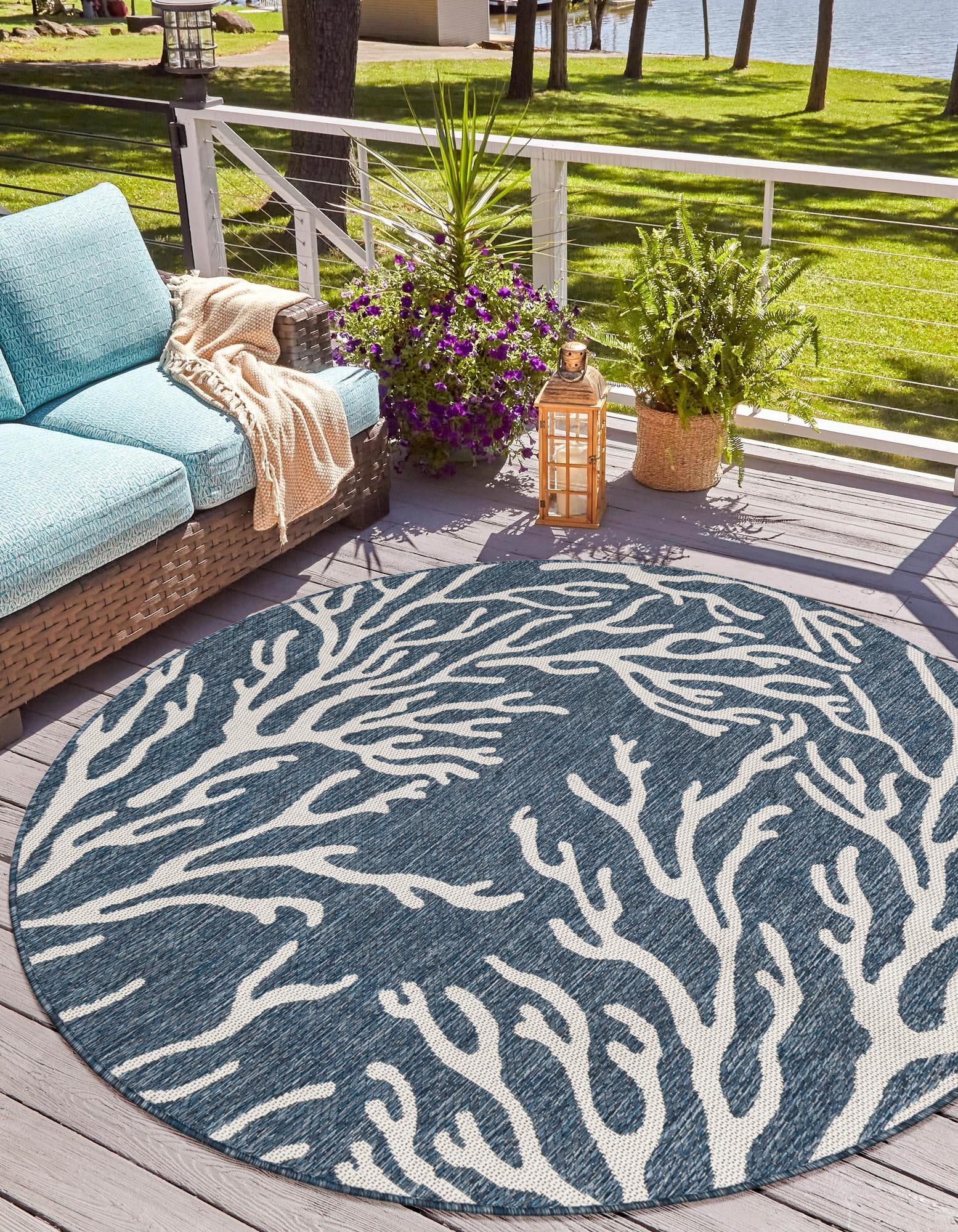 Seaside Haven Rugs Collection Area Rug -  Pebblestone