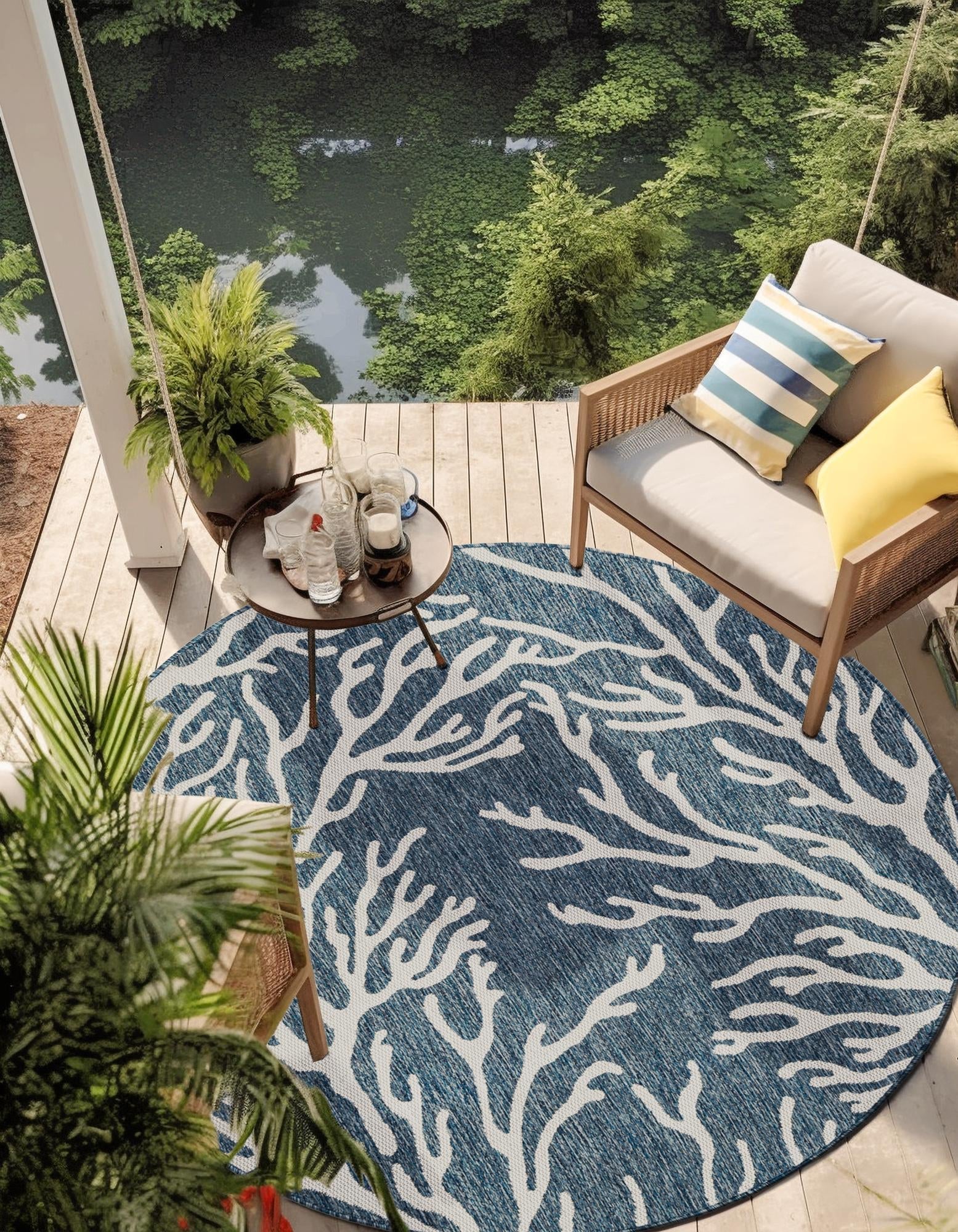 Seaside Haven Rugs Collection Area Rug -  Pebblestone