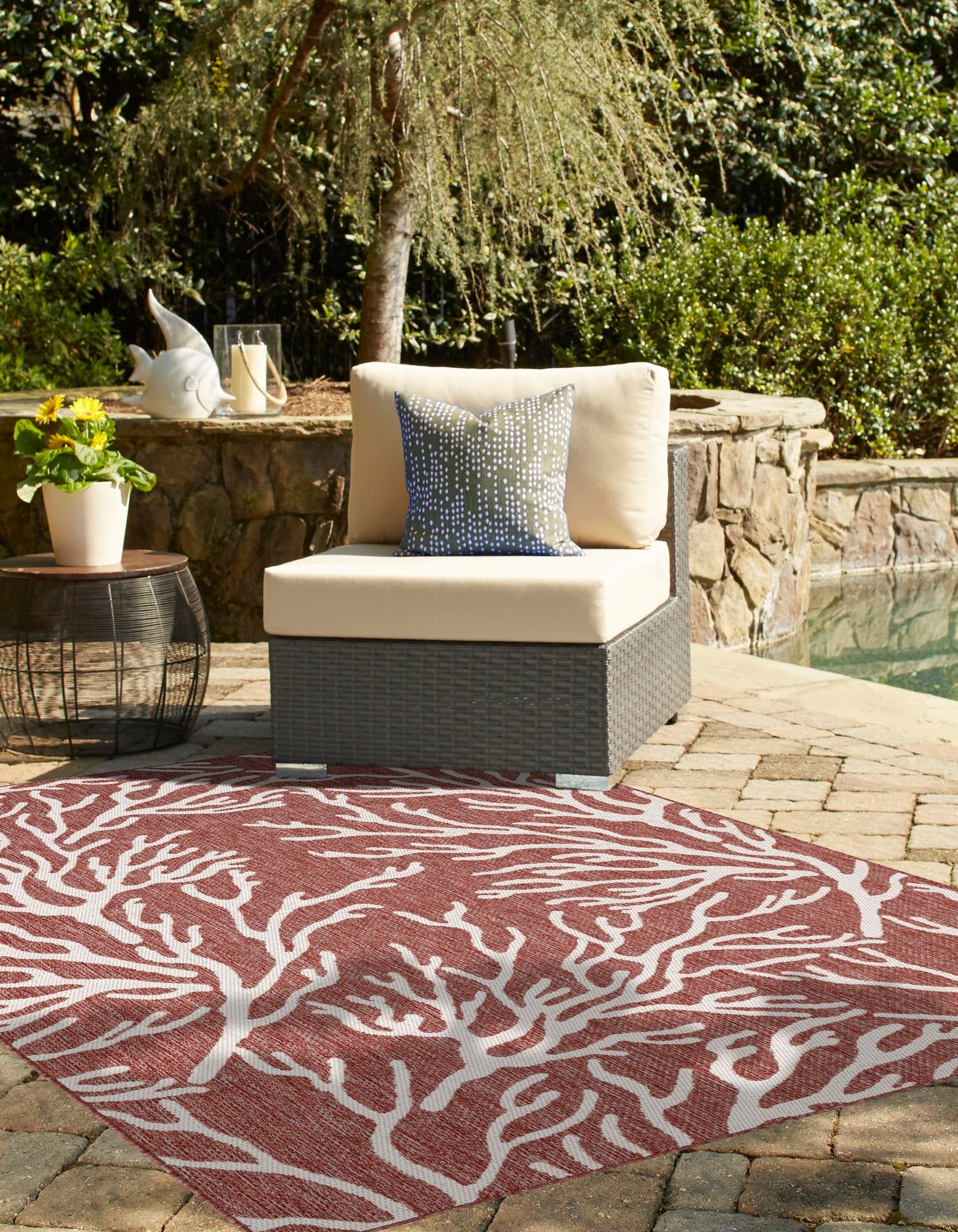 Seaside Haven Rugs Collection Area Rug -  Pebblestone