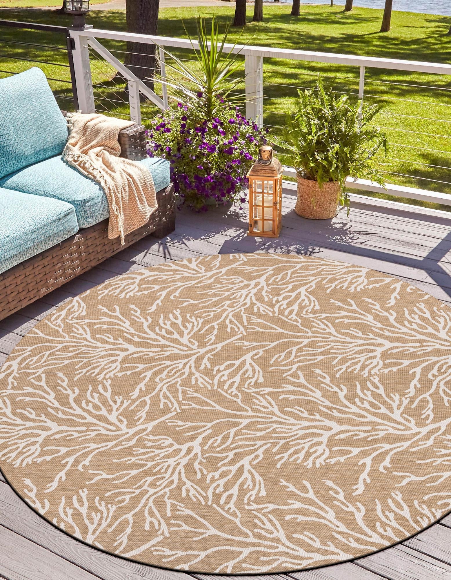 Seaside Haven Rugs Collection Area Rug -  Pebblestone