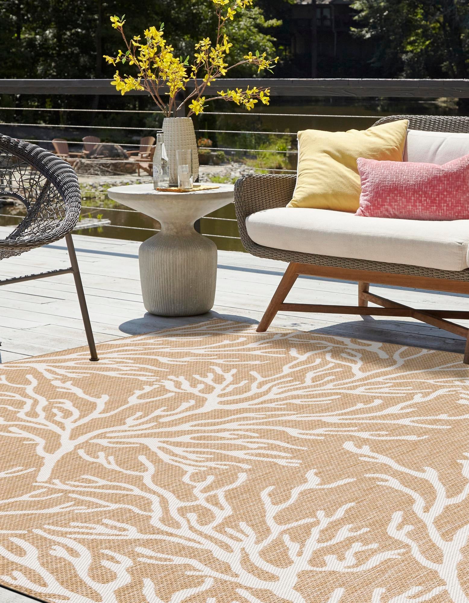 Seaside Haven Rugs Collection Area Rug -  Pebblestone