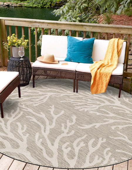 Seaside Haven Rugs Collection Area Rug -  Pebblestone