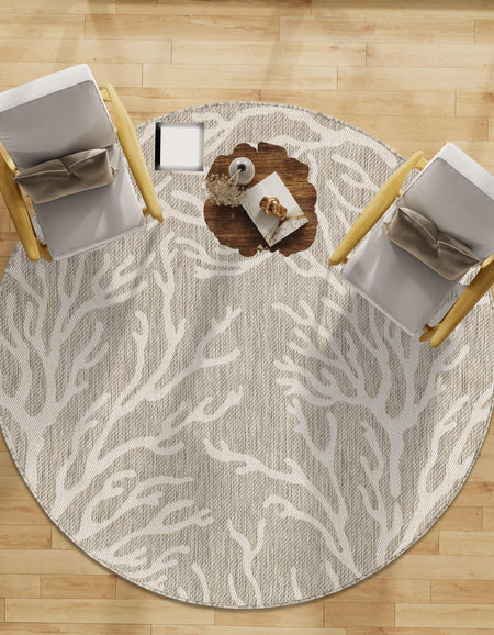 Seaside Haven Rugs Collection Area Rug -  Pebblestone