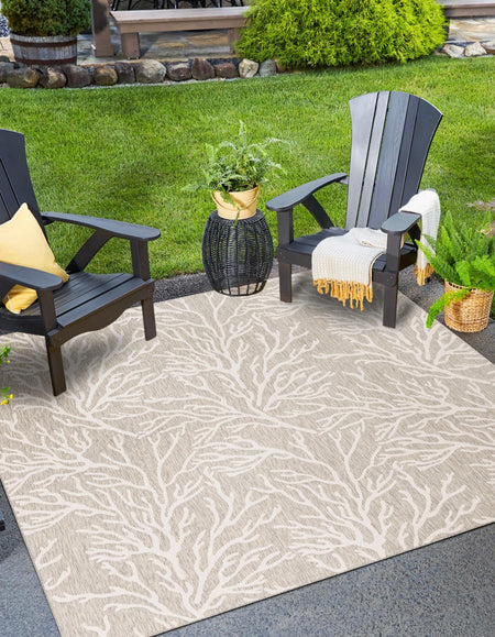 Seaside Haven Rugs Collection Area Rug -  Pebblestone