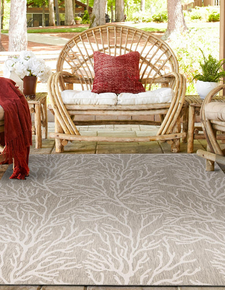 Seaside Haven Rugs Collection Area Rug -  Pebblestone