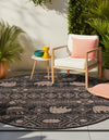 Mesa Oasis Rugs Collection Area Rug - Sundown Round Black  lifestyle 70