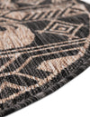 Mesa Oasis Rugs Collection Area Rug - Sundown Round Black  lifestyle 86