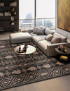 Mesa Oasis Rugs Collection Area Rug - Sundown Square Black  lifestyle 41