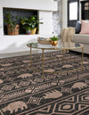 Mesa Oasis Rugs Collection Area Rug - Sundown Square Black  lifestyle 65