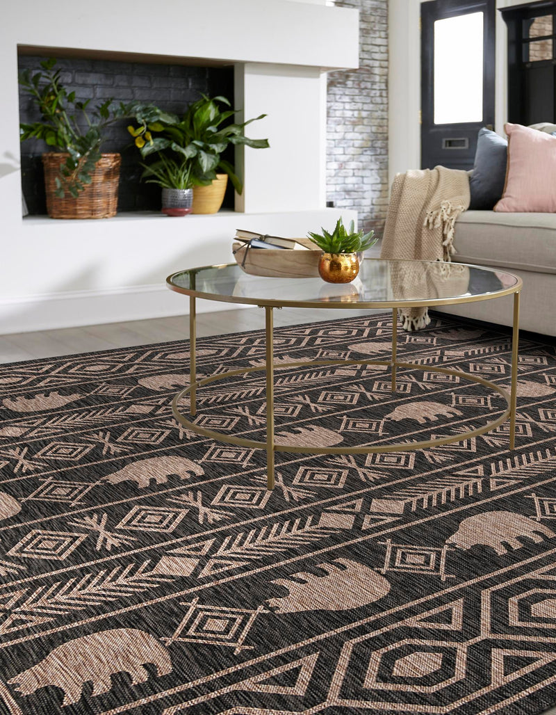 Mesa Oasis Rugs Collection Area Rug - Sundown Square Black  lifestyle 65