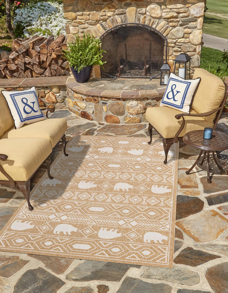 Mesa Oasis Rugs Collection Area Rug - Sundown Rectangle Taupe  lifestyle 2