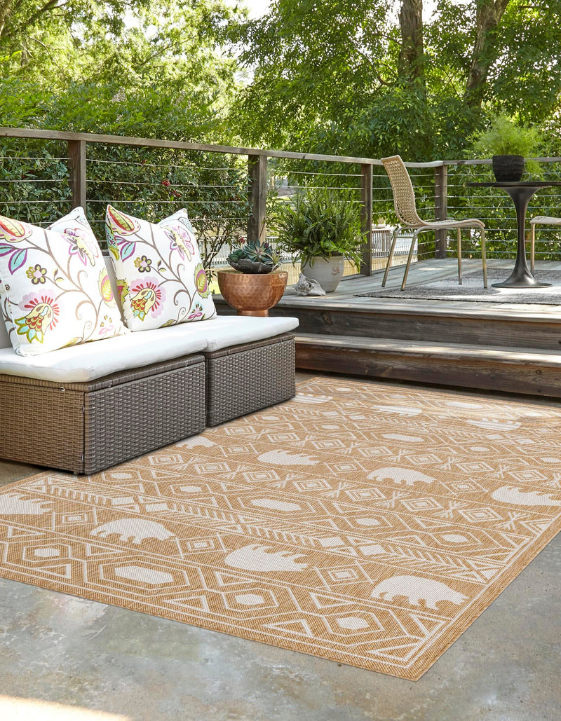 Mesa Oasis Rugs Collection Area Rug - Sundown Rectangle Taupe  lifestyle 4