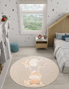 Wonder Tykes Collection Area Rug - Enchanted Round Peach Blossom  lifestyle 43