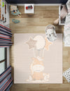 Wonder Tykes Collection Area Rug - Enchanted Square Peach Blossom  lifestyle 51