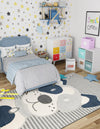 Wonder Tykes Collection Area Rug -  Magicgrove Rectangle Blue and Gray  lifestyle 10