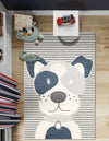 Wonder Tykes Collection Area Rug -  Magicgrove Rectangle Blue and Gray  lifestyle 11