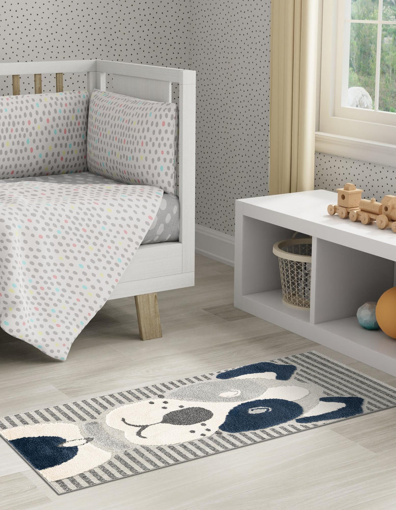 Wonder Tykes Collection Area Rug -  Magicgrove Runner Blue and Gray  lifestyle 47