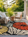 Outdoor Marrakesh Collection Area Rug -  Tetouan Square Multi  lifestyle 24