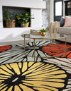 Outdoor Marrakesh Collection Area Rug -  Tetouan Square Multi  lifestyle 33