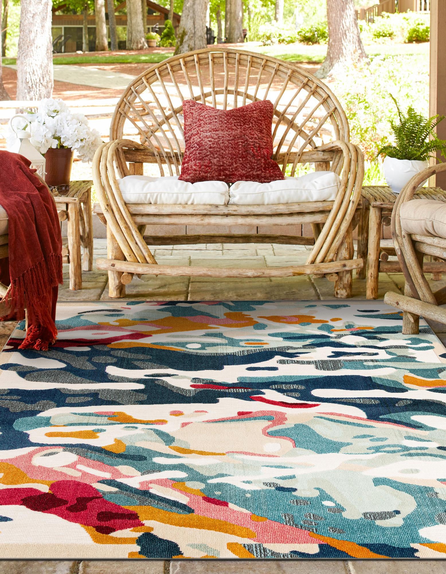 Outdoor Marrakesh Collection Area Rug -  Meknes