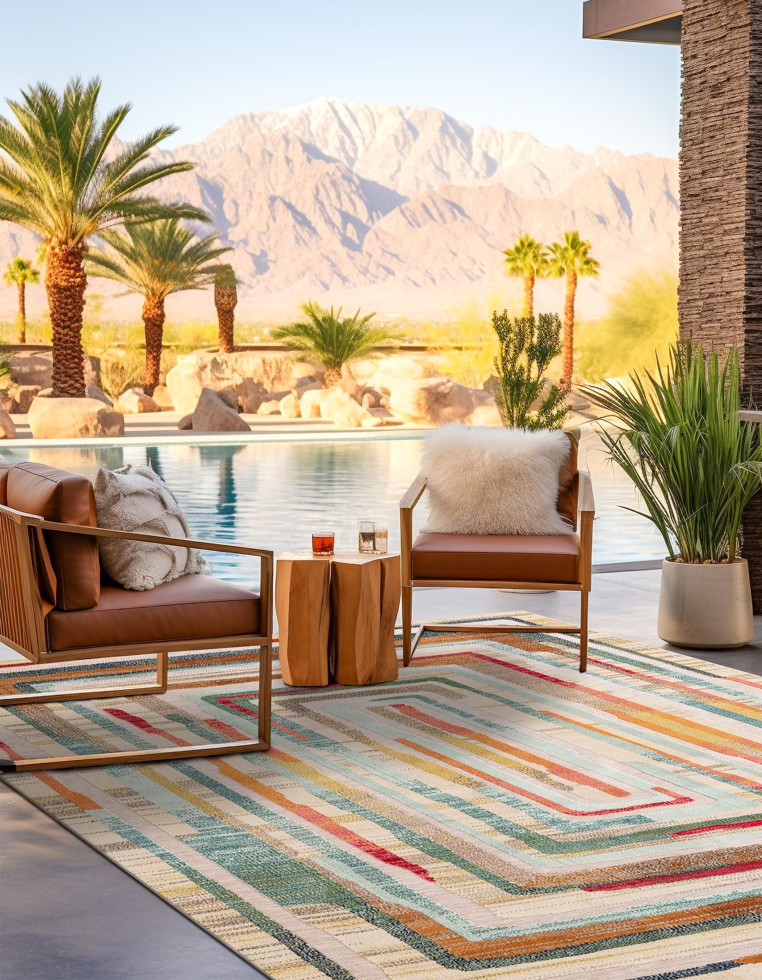 Outdoor Marrakesh Collection Area Rug -  Ouarzazate