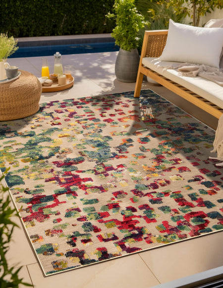 Outdoor Marrakesh Collection Area Rug -  Oujda