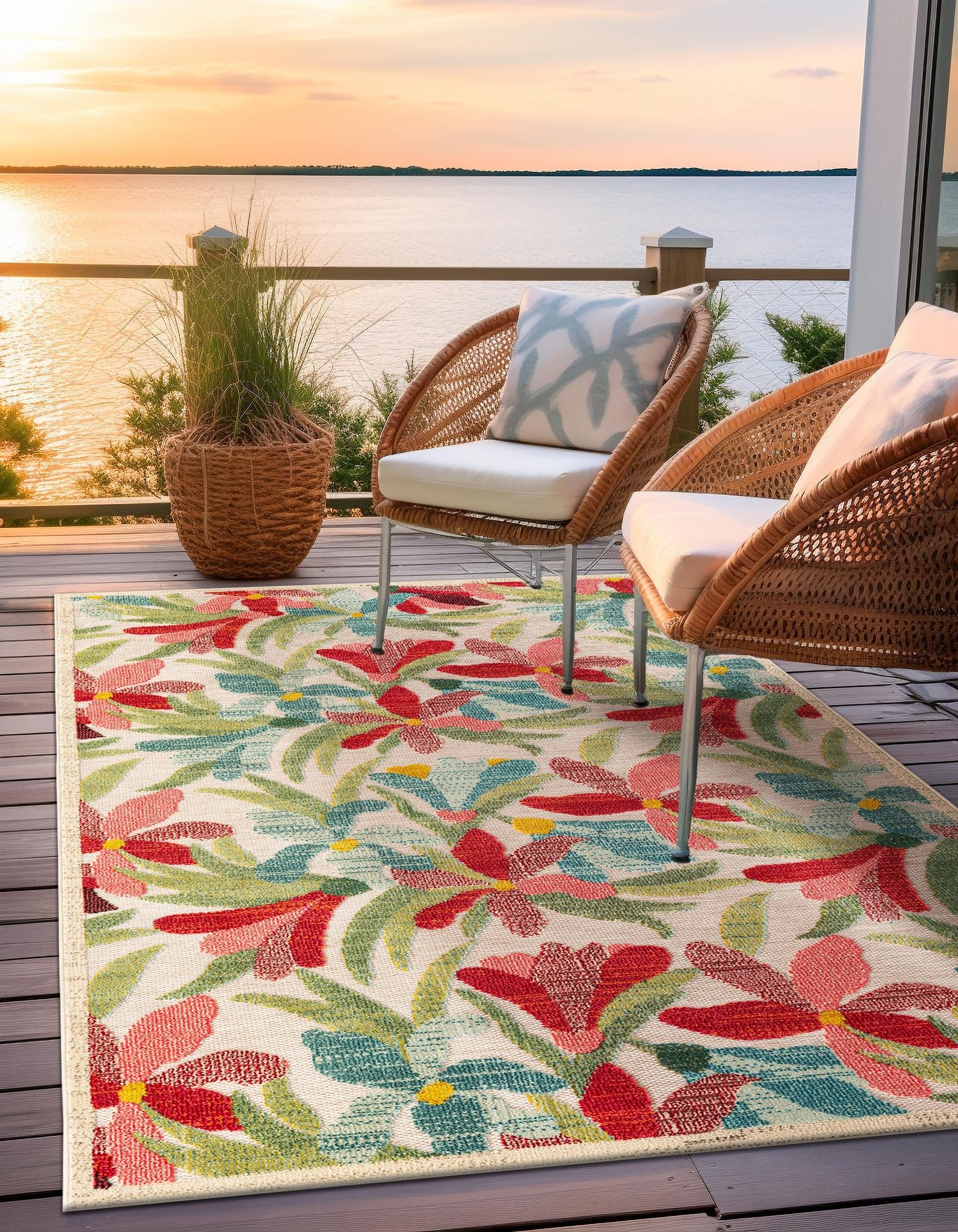 Outdoor Marrakesh Collection Area Rug -  Midelt