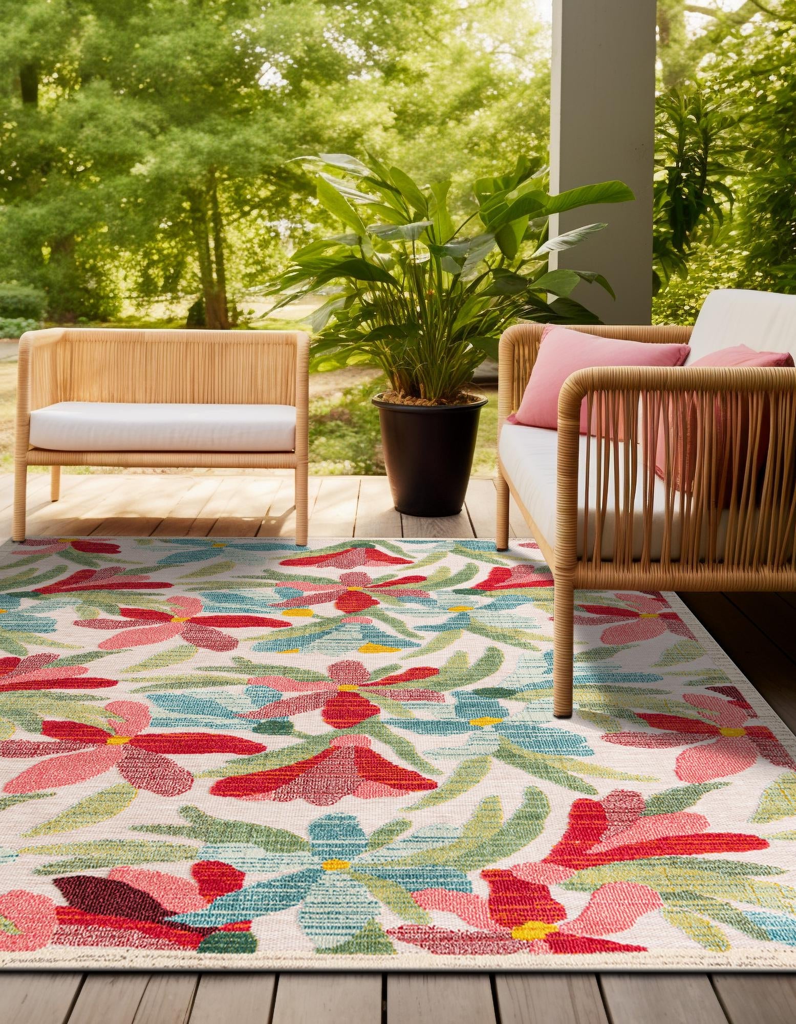 Outdoor Marrakesh Collection Area Rug -  Midelt