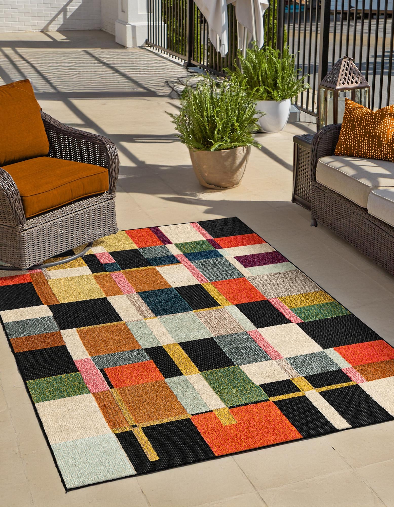 Outdoor Marrakesh Collection Area Rug -  Tangier