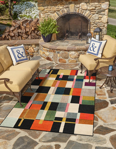 Outdoor Marrakesh Collection Area Rug -  Tangier