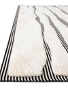 Monochrome Collection Area Rug - Slate Rectangle Ivory White  lifestyle 27