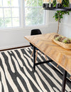 Monochrome Collection Area Rug - Slate Rectangle Gray  lifestyle 4