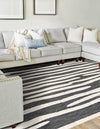 Monochrome Collection Area Rug - Slate Rectangle Gray  lifestyle 14