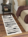 Monochrome Collection Area Rug - Slate Runner Gray  lifestyle 97