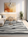 Monochrome Collection Area Rug - Slate Square Gray  lifestyle 68