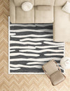 Monochrome Collection Area Rug - Slate Square Gray  lifestyle 98