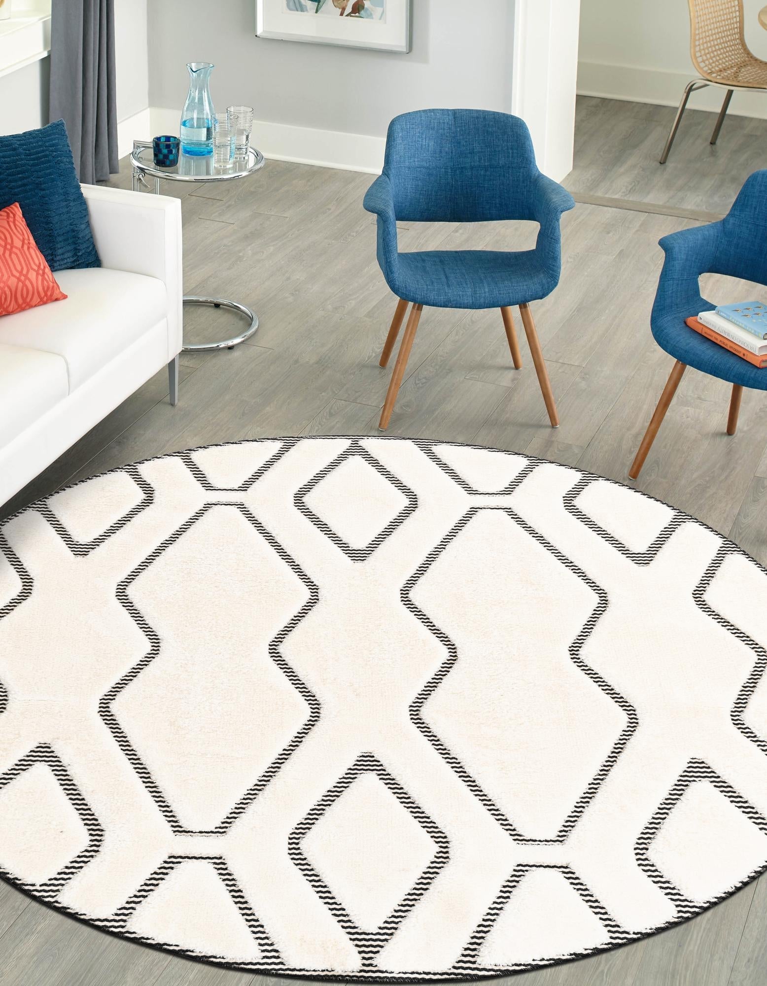 Monochrome Collection Area Rug -  Glacier