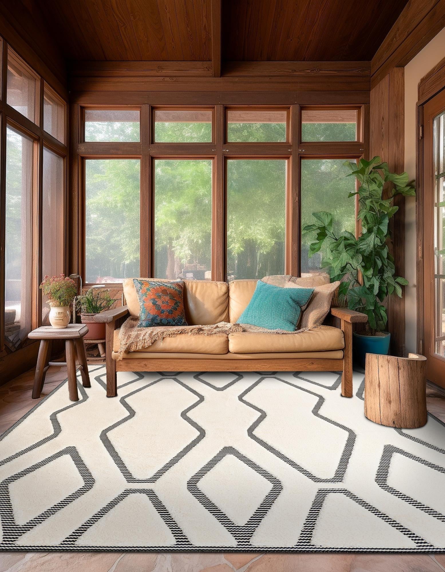 Monochrome Collection Area Rug -  Glacier