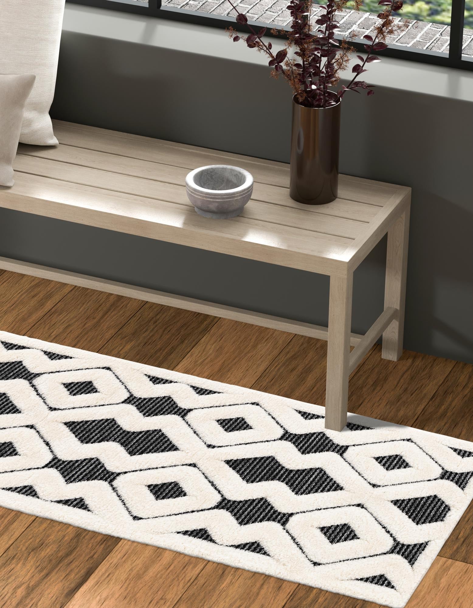 Monochrome Collection Area Rug -  Glacier