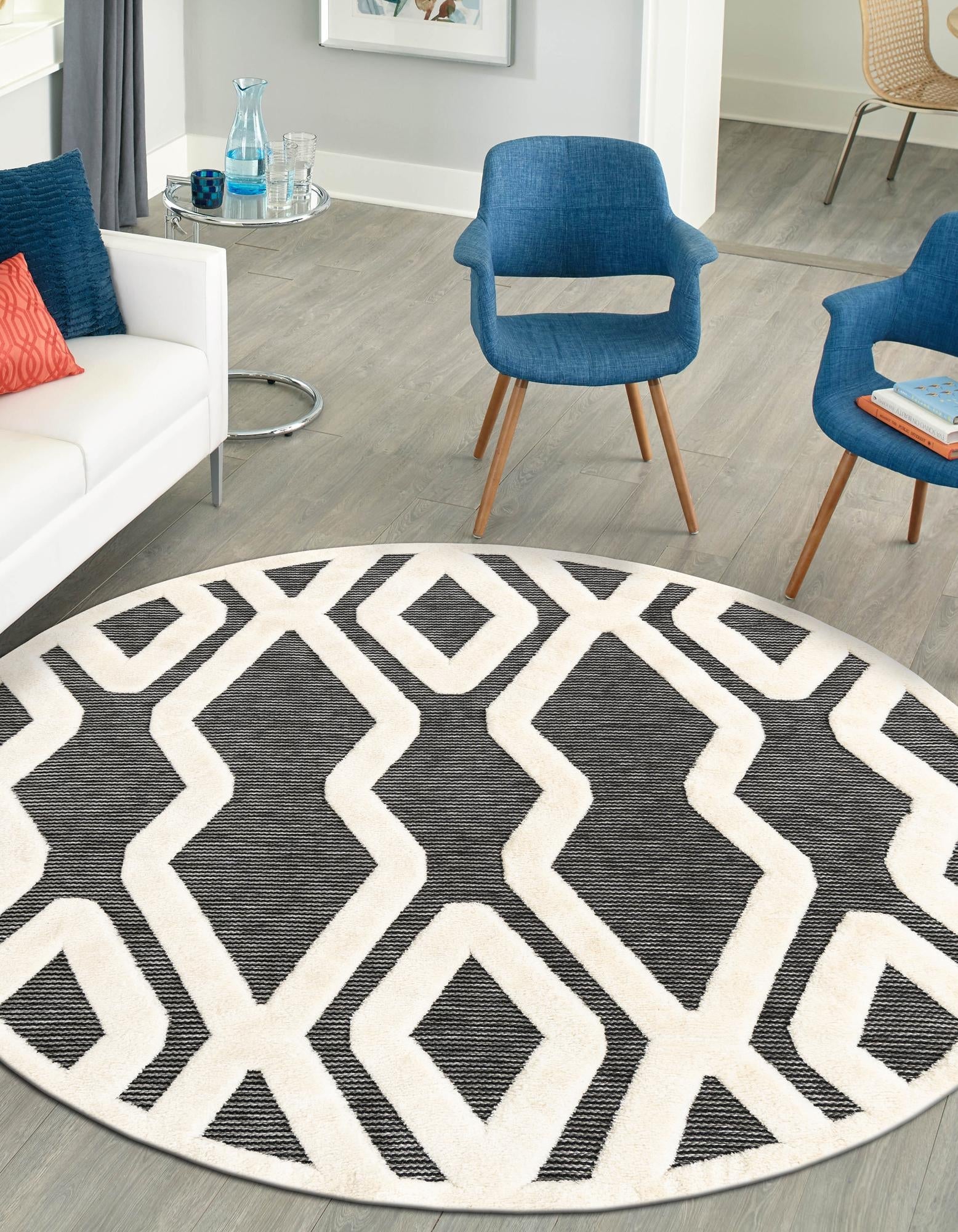 Monochrome Collection Area Rug -  Glacier