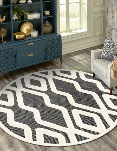 Monochrome Collection Area Rug -  Glacier