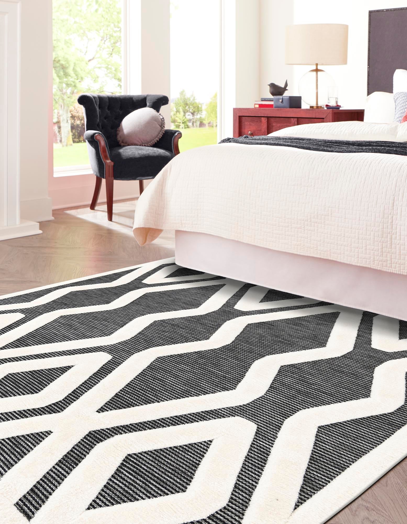 Monochrome Collection Area Rug -  Glacier