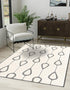 Monochrome Collection Area Rug -  Marble