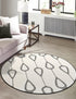 Monochrome Collection Area Rug -  Marble