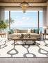 Monochrome Collection Area Rug -  Marble