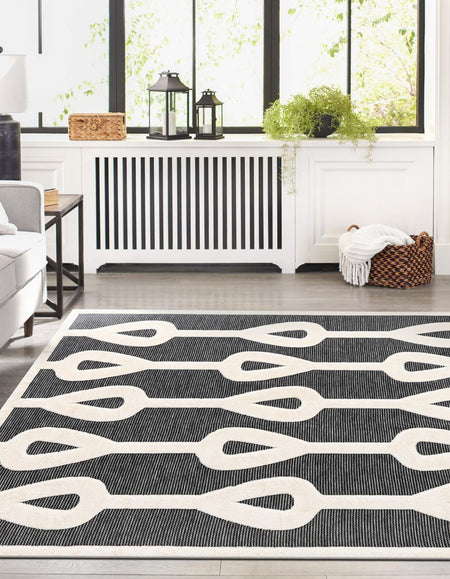 Monochrome Collection Area Rug -  Marble