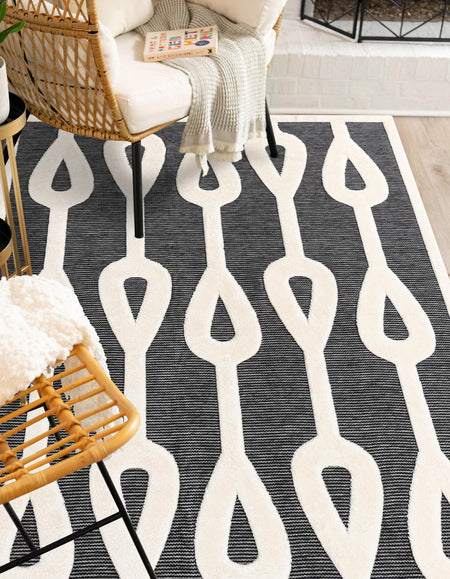 Monochrome Collection Area Rug -  Marble